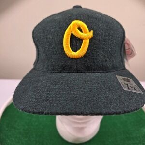 Sports Specialties Oakland Athletics MLB Fitted Hat 7 1/4 Dark Green Vintage A's
